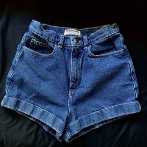 SOLD! American Apparel Medium/Dark Wash Shorts